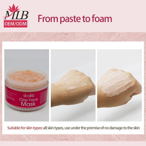 Máscara facial de bolha rosa
