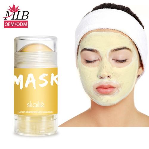 Lemon brightening clay mask stick