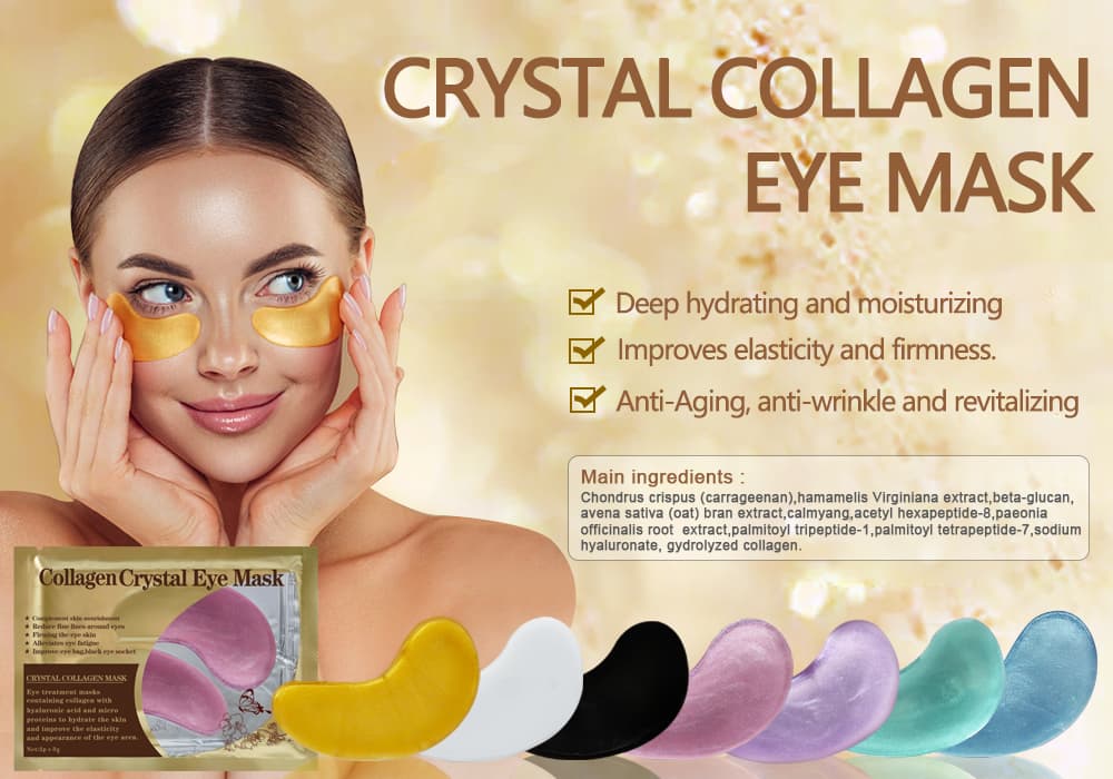 Como você usa a máscara de bolsa ocular de cristal de colágeno?
