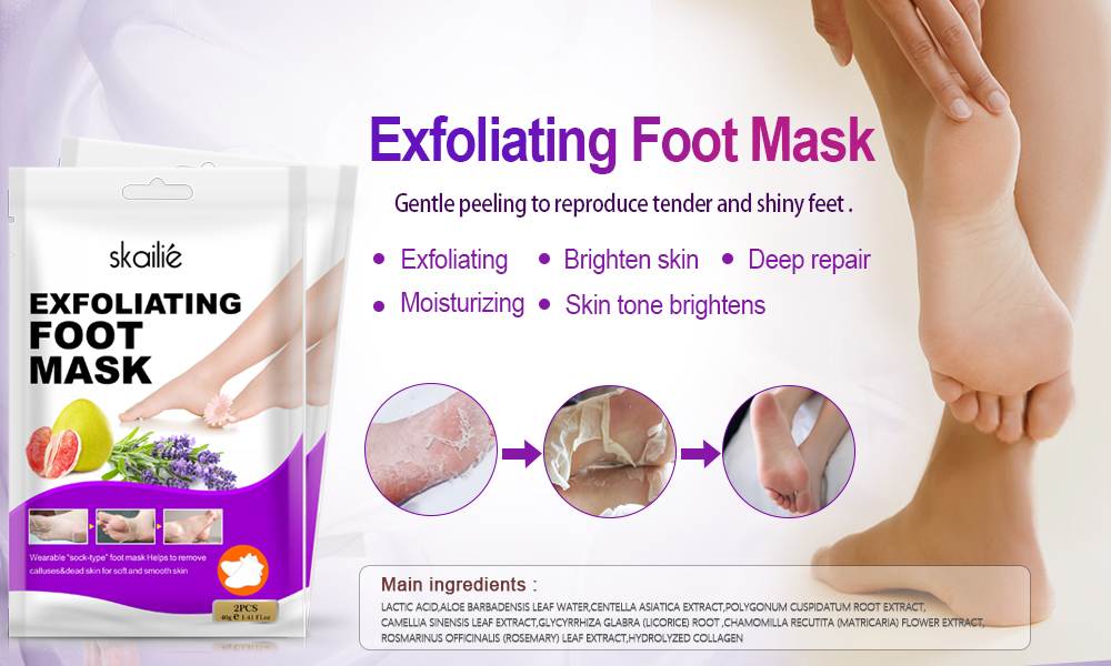 Com que frequência você deve usar máscara esfoliante para os pés?