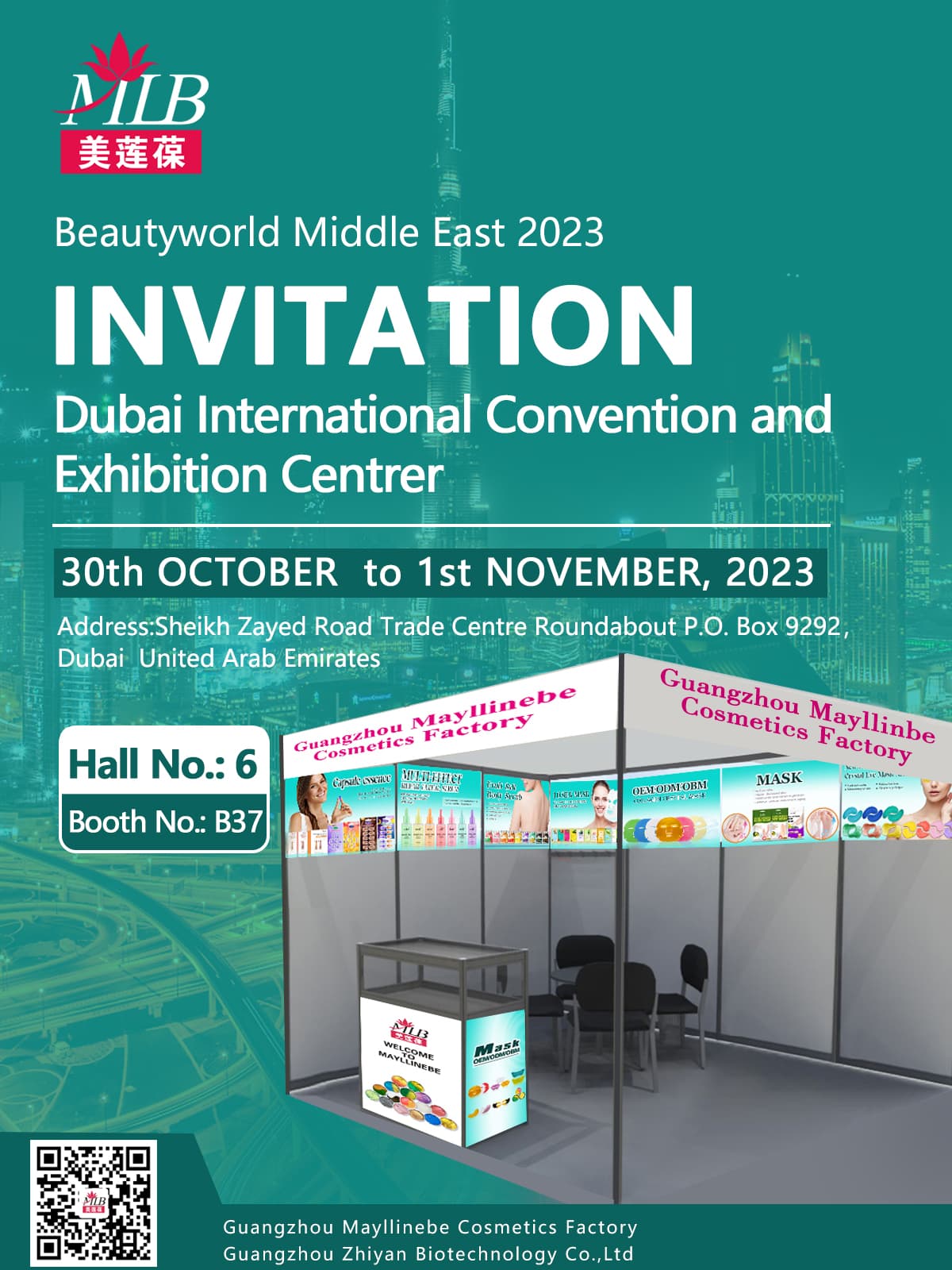Mayllinebe participa do Centro Internacional de Convenções e Exposições de Dubai